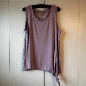 Stylish Mauve Tank Top with Side Knot
